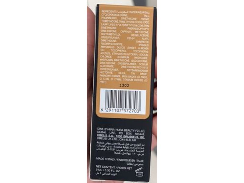 Huda Beauty Luminous Matte Liquid Concealer, Toasted Almond, 0.30 fl oz/9 mL