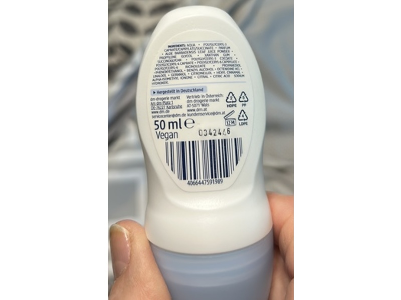 Balea Deodorant, Mint & Aloevera, 50 mL