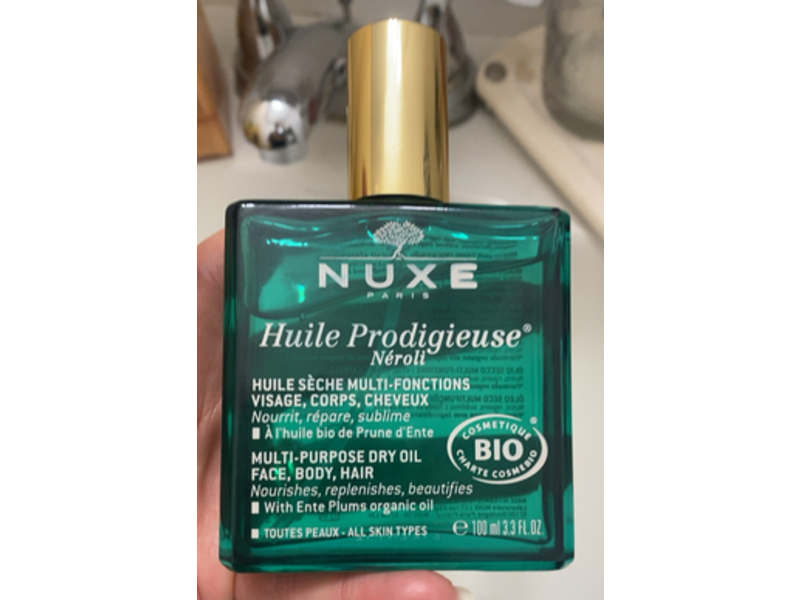 Nuxe Paris Huile Prodigieuse Neroli Multi-Purpose Dry Oil, 3.3 fl oz/100 mL