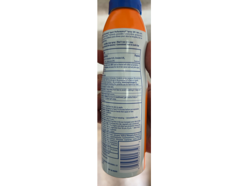 Banana Boat Sport Performance Spray Suncreen, SPF 100, 6 fl oz/170 g