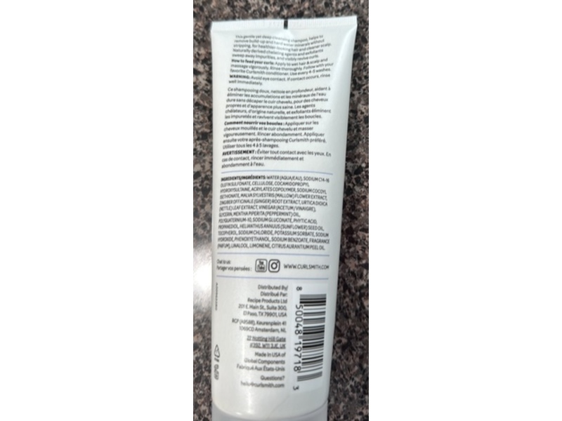 CurlSmith Curl Reset Detox Shampoo, 8 fl oz/237 mL