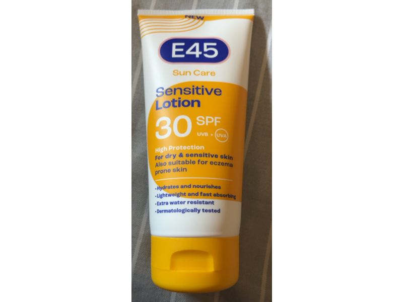 E45 Sun Care Sensitive Lotion, SPF 30, 180 mL