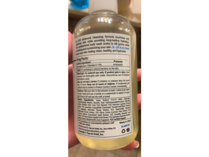 Dr. Lift Antibacterial Body Wash, 8 fl oz/240 mL