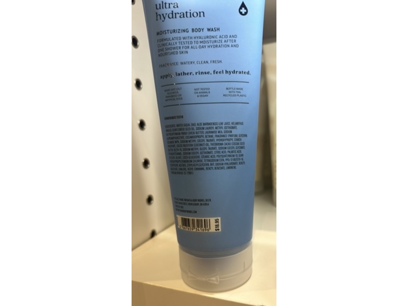 Bath & Body Works Ultra Hydration Body Wash, Hyaluronic Acid, 10 fl oz/295 mL