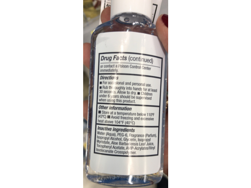 Walgreens Hand Sanitizer, Vitamin E, 2 fl oz/59 mL