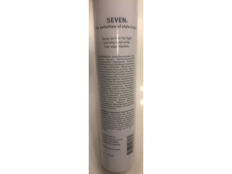 Seven Cubica Working Spray,10.5 oz/298 g