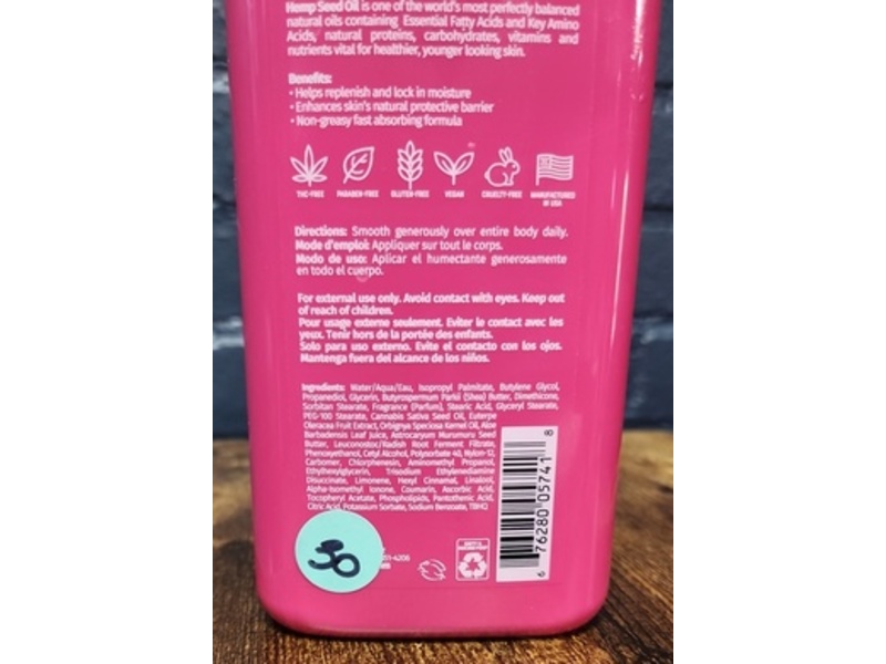 Hempz Herbal Body Moisturizer, Brazilian Berry, 17 fl oz/500 mL