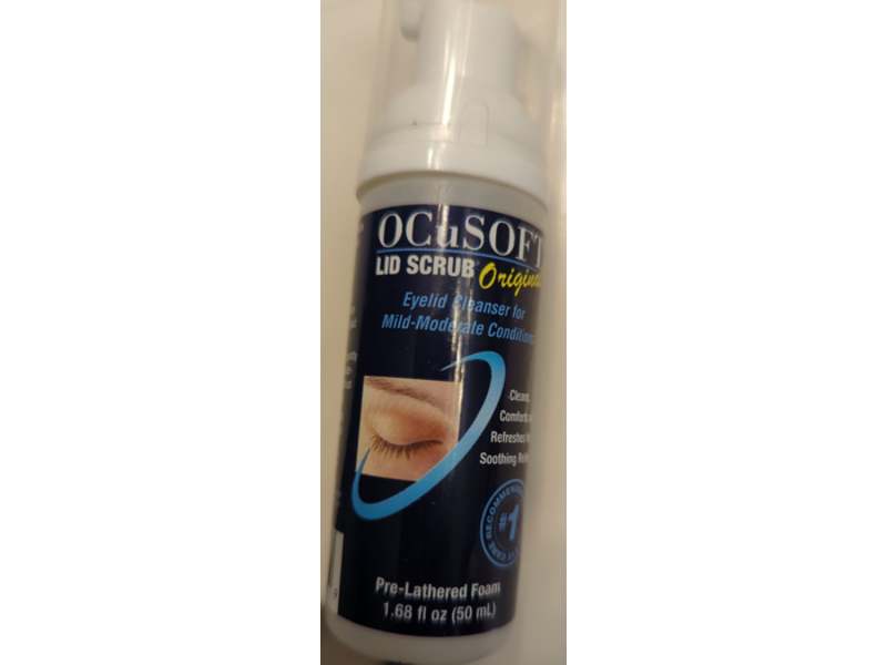OCuSoft Lid Scrub Eyelid Cleanser, Original, 1.68 fl oz/50 mL