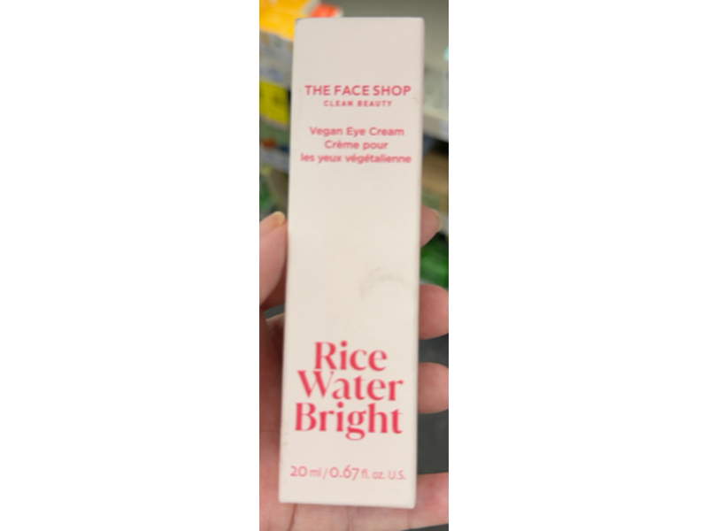 The Face Shop Rice Water Bright Eye Cream, 0.67 fl oz/20 mL