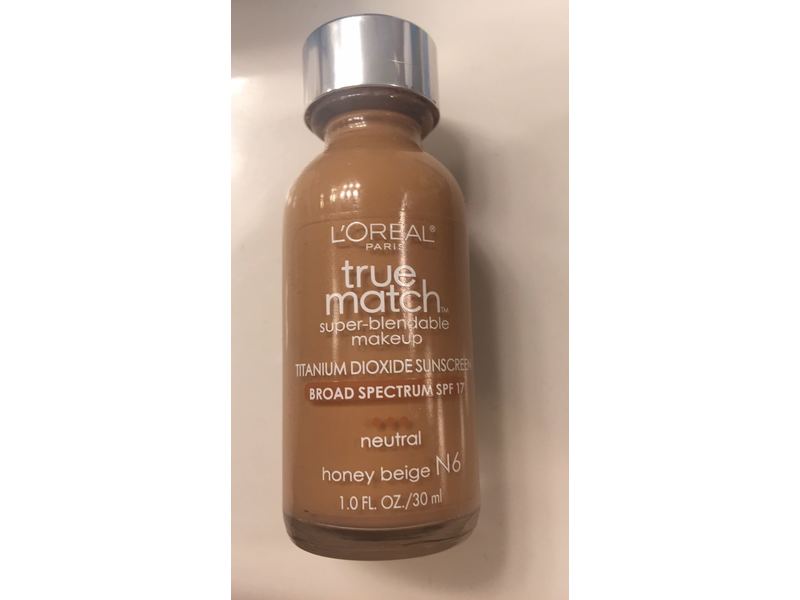 L'Oreal Paris True Match Super-Blendable Makeup, Honey Beige, 1 fl. oz.