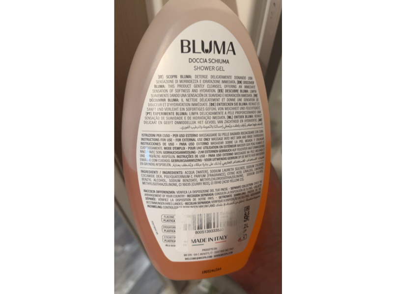 Bluma Shower Gel, Orange Blossom, 40.5 fl oz/1.2 L