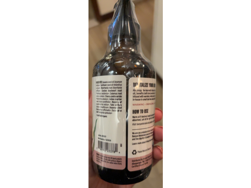 Banyan Botanicals Organic Kapha Massage Oil, Awaken & Revitalize, 8 fl oz/236 mL