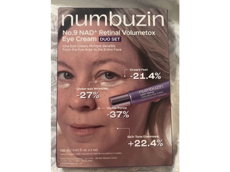 Numbuzin Retinal Volumetox Eye Cream Duo Set, No.9 NAD+, 0.67 fl oz/20 mL