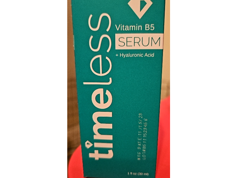 Timeless Skin Care Vitamin B5 Serum, Hyaluronic Acid, 1 fl oz/30 mL