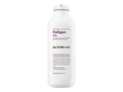 Dr.FORHAIR Folligen Silk Shampoo, 16.91 fl oz/500 mL