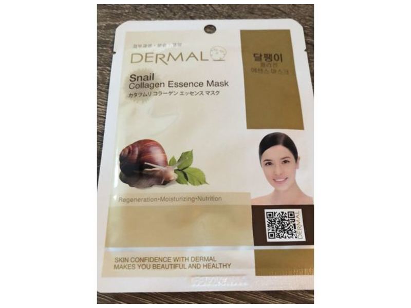 Dermal Collagen Essence Mask, Snail, 0.81 oz/23 g, 1 Sheet