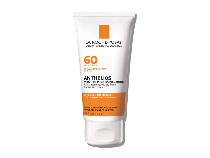 La Roche Posay Anthelios Melt in Milk Body & Face Sunscreen, SPF 60 Cell Ox Shield, 5 fl oz/150 mL
