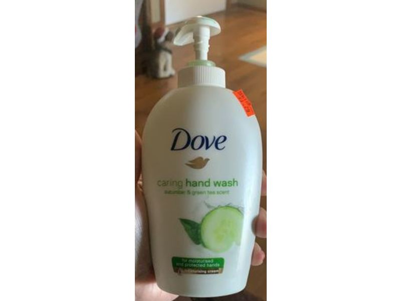 Dove Caring Hand Wash, Cucumber & Green Tea Scent, 8.45 oz/250 mL, Pack Of 2