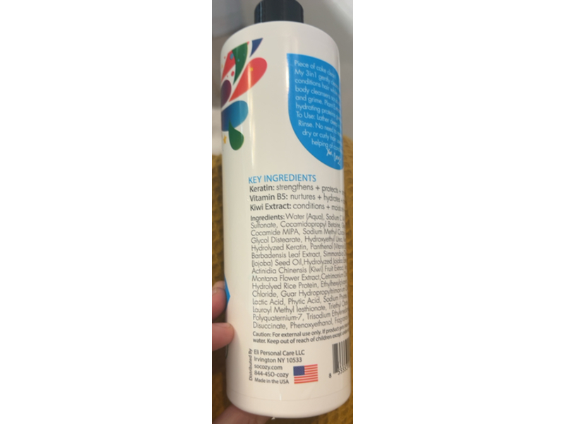 SoCozy Kids 3 In1 Shampoo + Conditioner Wash, 16 fl oz/473 mL