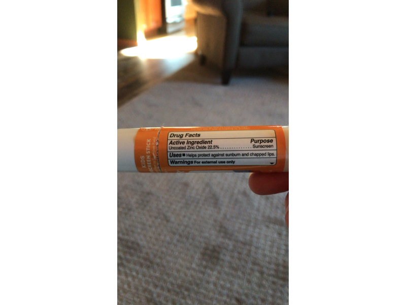 Badger Kids Mineral Face Sunscreen Stick, Tangerine & Vanilla, SPF 35, 0.65 oz/18.4 g