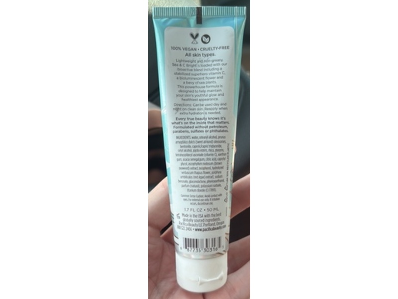 Pacifica Sea & C Bright Luminizing Face Lotion, 1.7 fl oz/50 mL