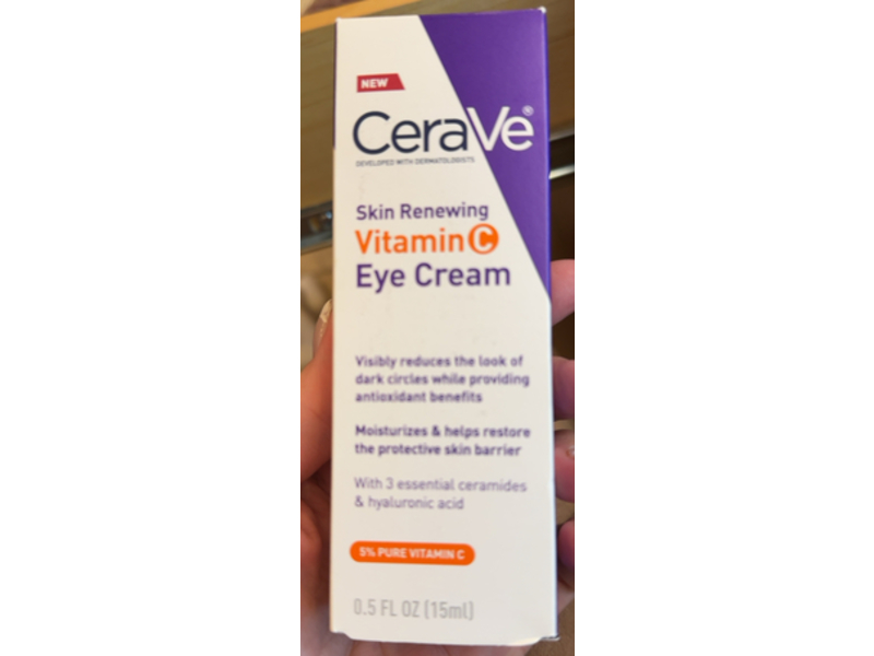 CeraVe Skin Renewing Vitamin C Eye Cream, 0.5 fl oz/15 mL