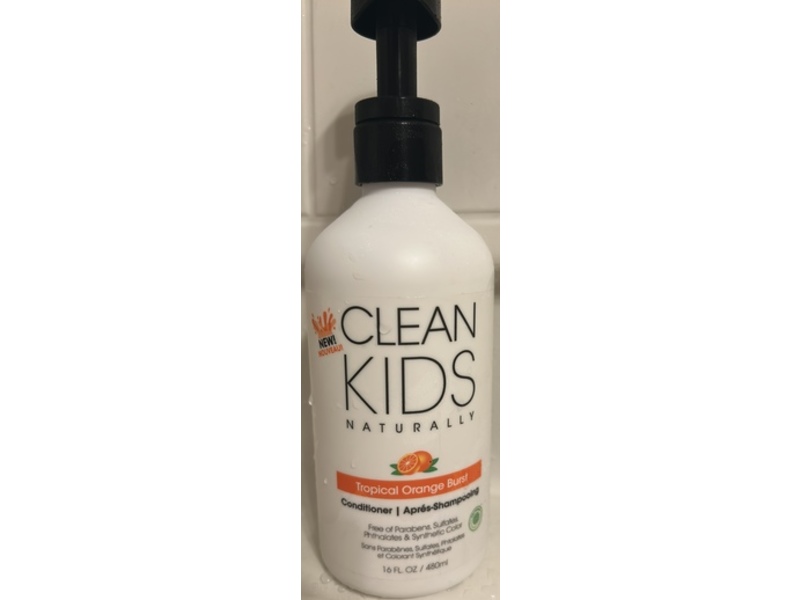 Gabriel Cosmetics Clean Kids Conditioner, Tropical Orange Burst, 16 fl oz/480 mL