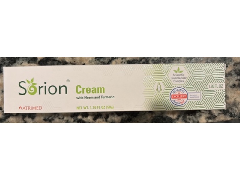 Sorion Cream with Neem and Turmeric, 1.76 fl oz/50 g