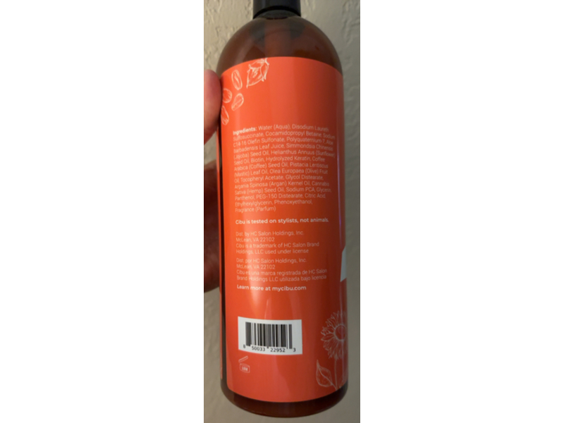 Cibu Curl + Coil Shampoo, 34.4 fl oz/1017 mL