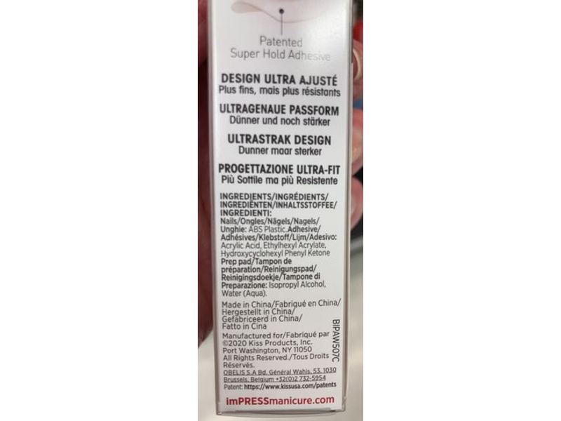 Impress Press On Manicure False Nails, 30 Counts