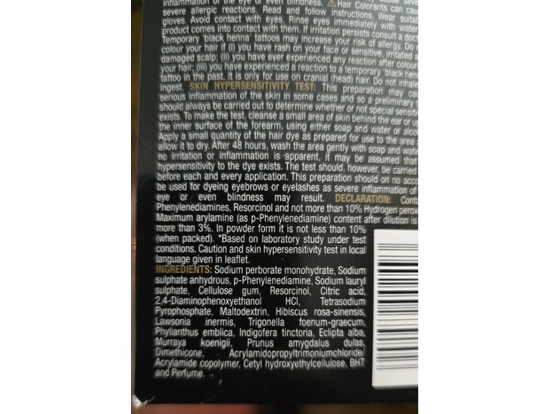 Indica Powder Hair Color, Natural Black, Almond Curry Leaves Amala & Hibiscus, Pack of 8