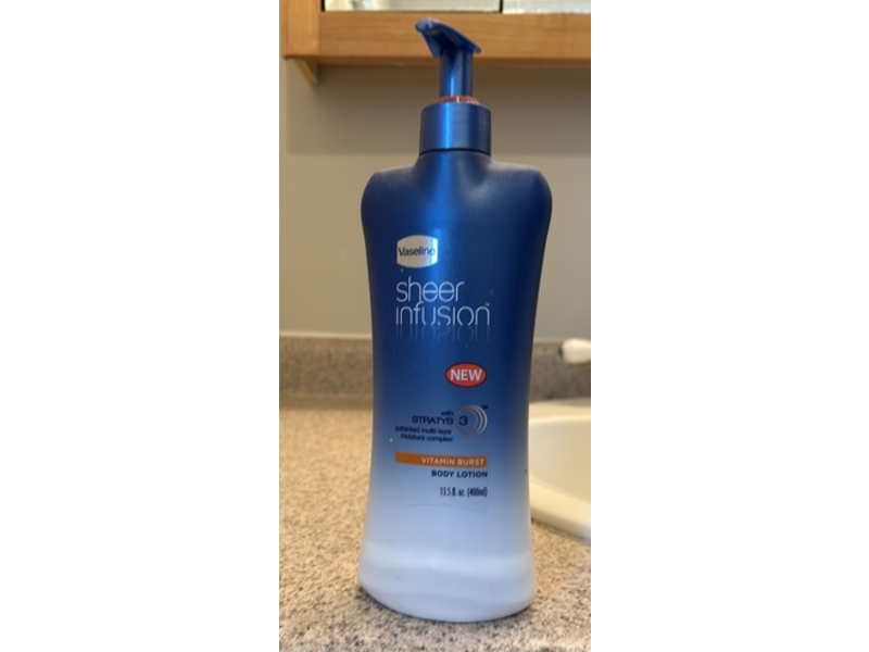 Vaseline Sheer Infusion Body Lotion, Vitamin Burst, 13.5 fl oz/400 mL