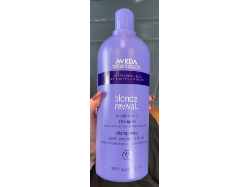 Aveda Blonde Revival Purple Toning Shampoo, 33.8 fl oz/1 L