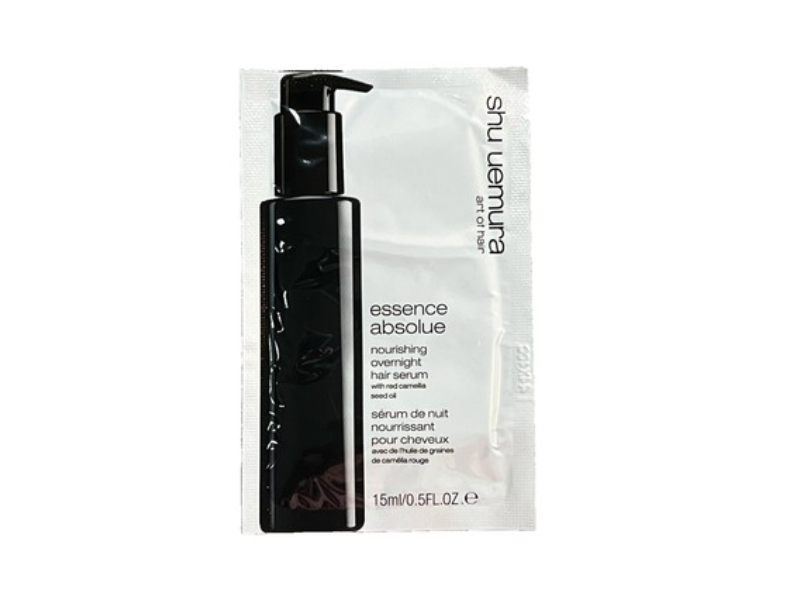 Shu Uemura Essence Absolue Nourishing Overnight Hair Serum, Red Camellia Oil, 0.5 fl oz.15 mL