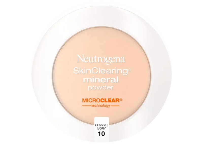 Neutrogena Skin Clearing Mineral Powder, Classic Ivory, 0.38 oz/11 g