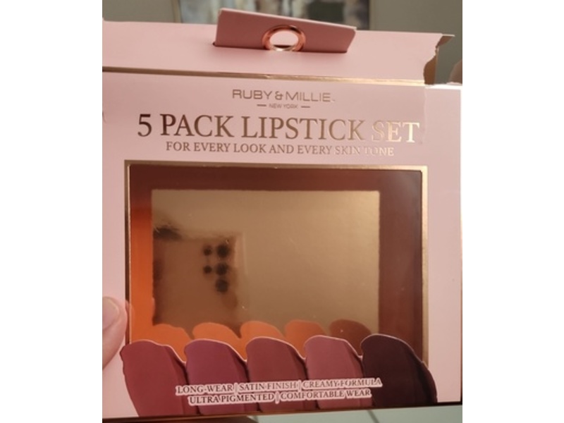 Ruby & Millie New York Lipstick Set, 5 Count