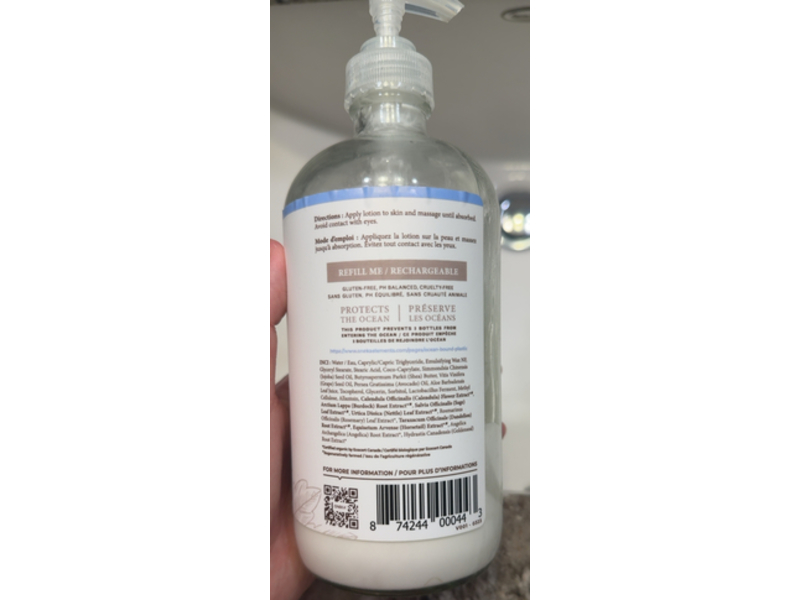 Oneka Nourishing Lotion, Unscented, 16 fl oz/475 mL