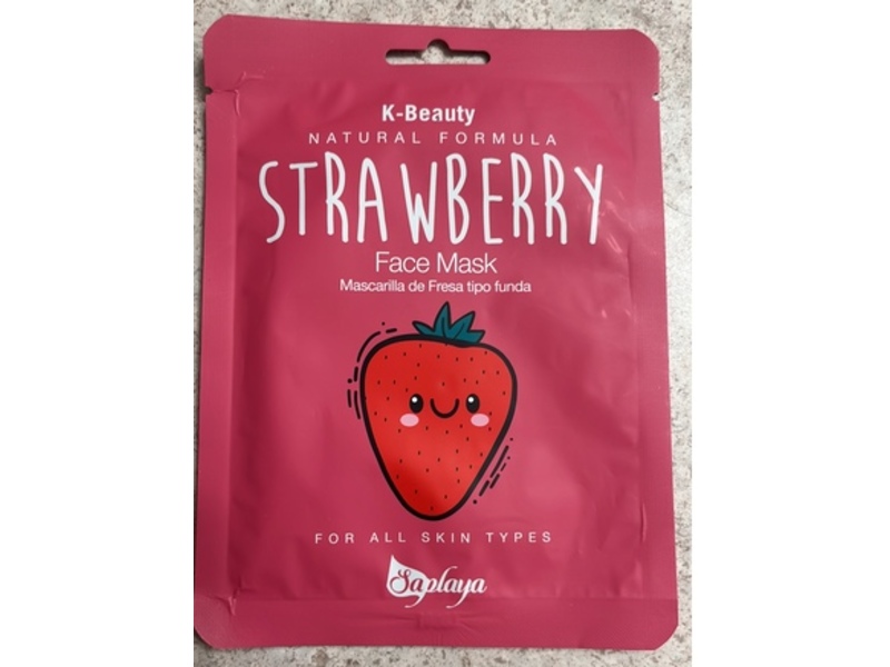 Saplaya Face Mask, Strawberry, 0.8 oz/25 mL