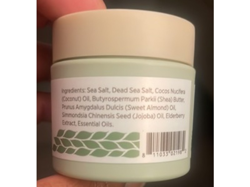 Nourish Organics Rosemary Mint Sea Salt Scrub, 3.5 oz/99 g