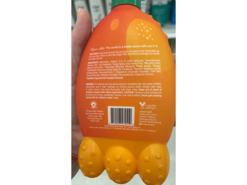 Raw Sugar Shampoo + Conditioner, Mango Butter + Oats, 12 fl oz/354 mL