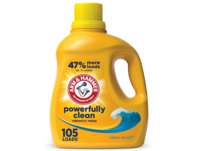 Arm & Hammer Vibrantly Fresh Laundry Detergent, Clean Burst, 105 Loads, 105 fl oz/3.1 L