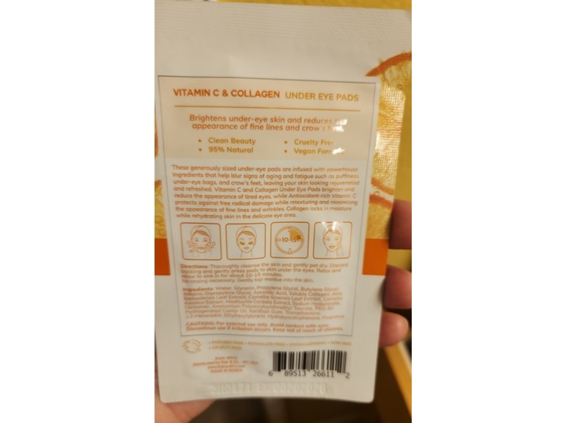 Skin 2.0 Eye Patches, Vitamin C & Collagen, 0.17 oz/5 g, 5 Pairs