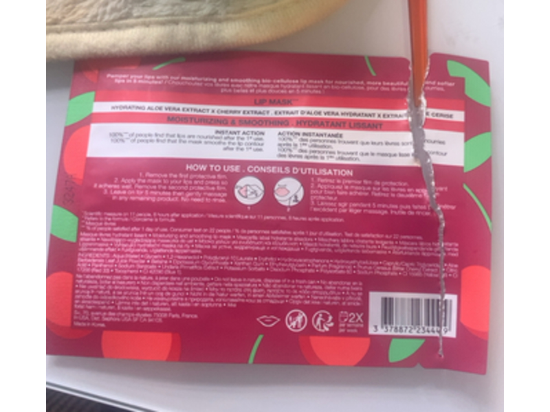 Sephora Moisturizing & Smoothing Lip Mask, Cherry Extract