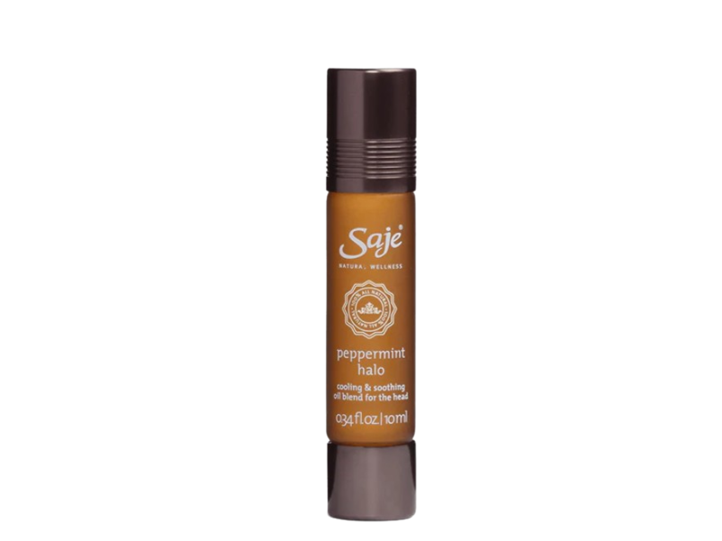 Saje Natural Wellness Headache Remedy Oil, Peppermint Halo, 0.34 fl oz/10 mL