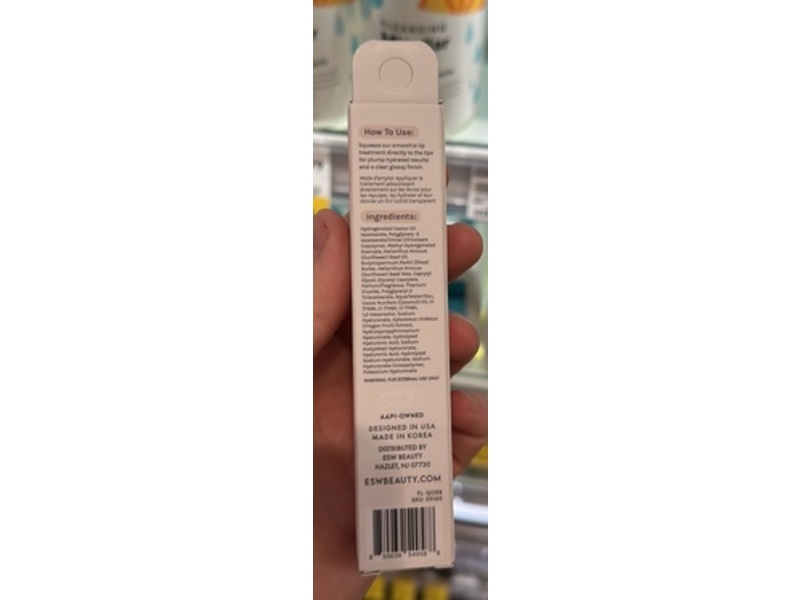 ESW Beauty Intense Hydration Lip Treatment, White Pitaya Coconut Smoothie, 0.51 fl oz/15 mL