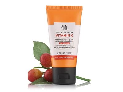 The Body Shop Vitamin C Glow Protect Lotion, SPF 30, 1.69 fl oz