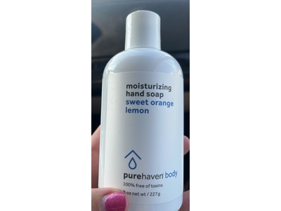 Purehaven Body Moisturizing Hand Soap, Sweet Orange Lemon, 8 oz/227 g
