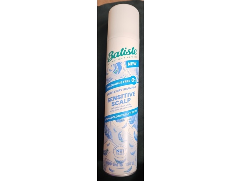 Batiste Sensitive Scalp Gentle Dry Shampoo, Fragrance Free, 200 mL