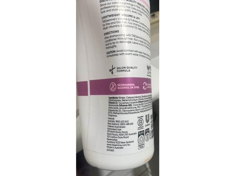 Tresemme Volume & Fullness Conditioner, 940 mL