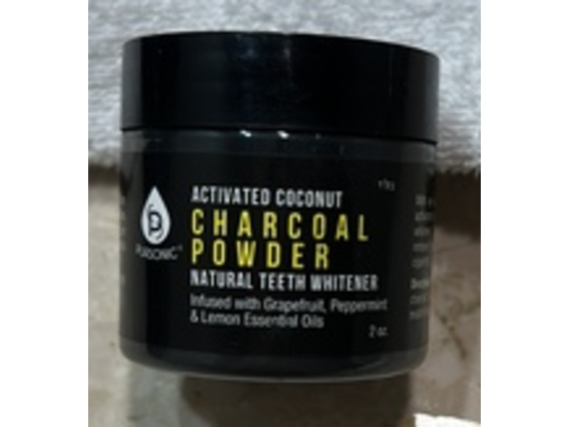 Pursonic Charcoal Powder Natural Teeth Whitener, Activated Coconut, 2 oz